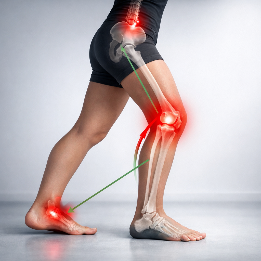 Dolor de pie por mala distribución de carga